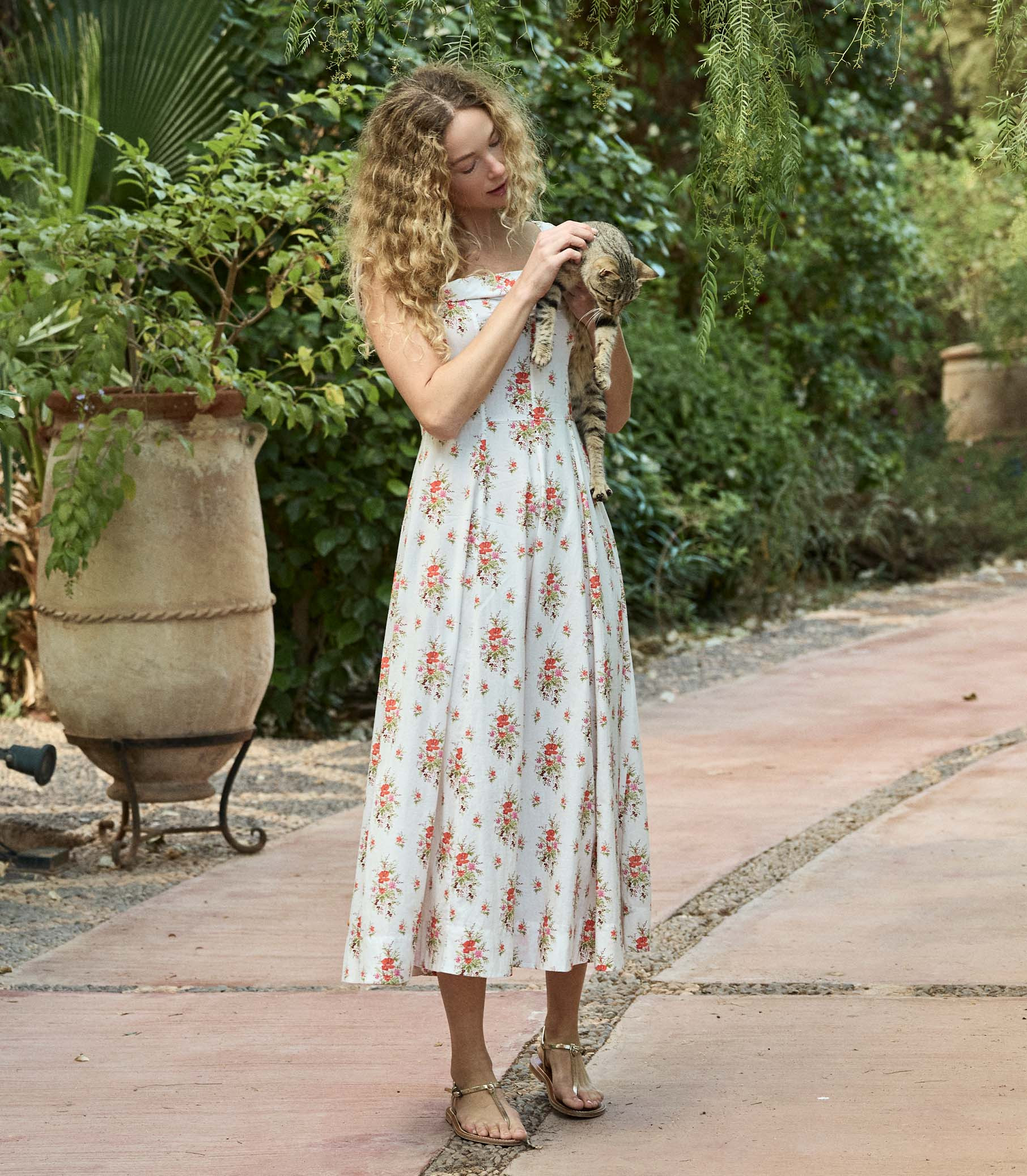 Clea Dress - Rose Petit Bouquet De Chamonix | DÔEN | DOEN