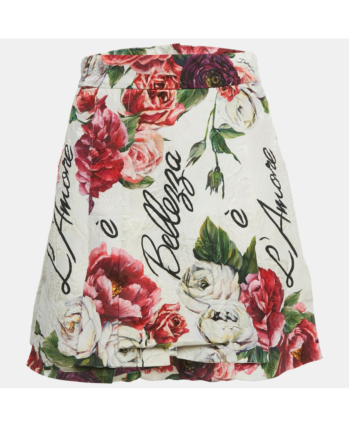 Pre-Owned Dolce & Gabbana Women's Multicolor Floral Print Jacquard Pleated Mini Skirt | Macy's