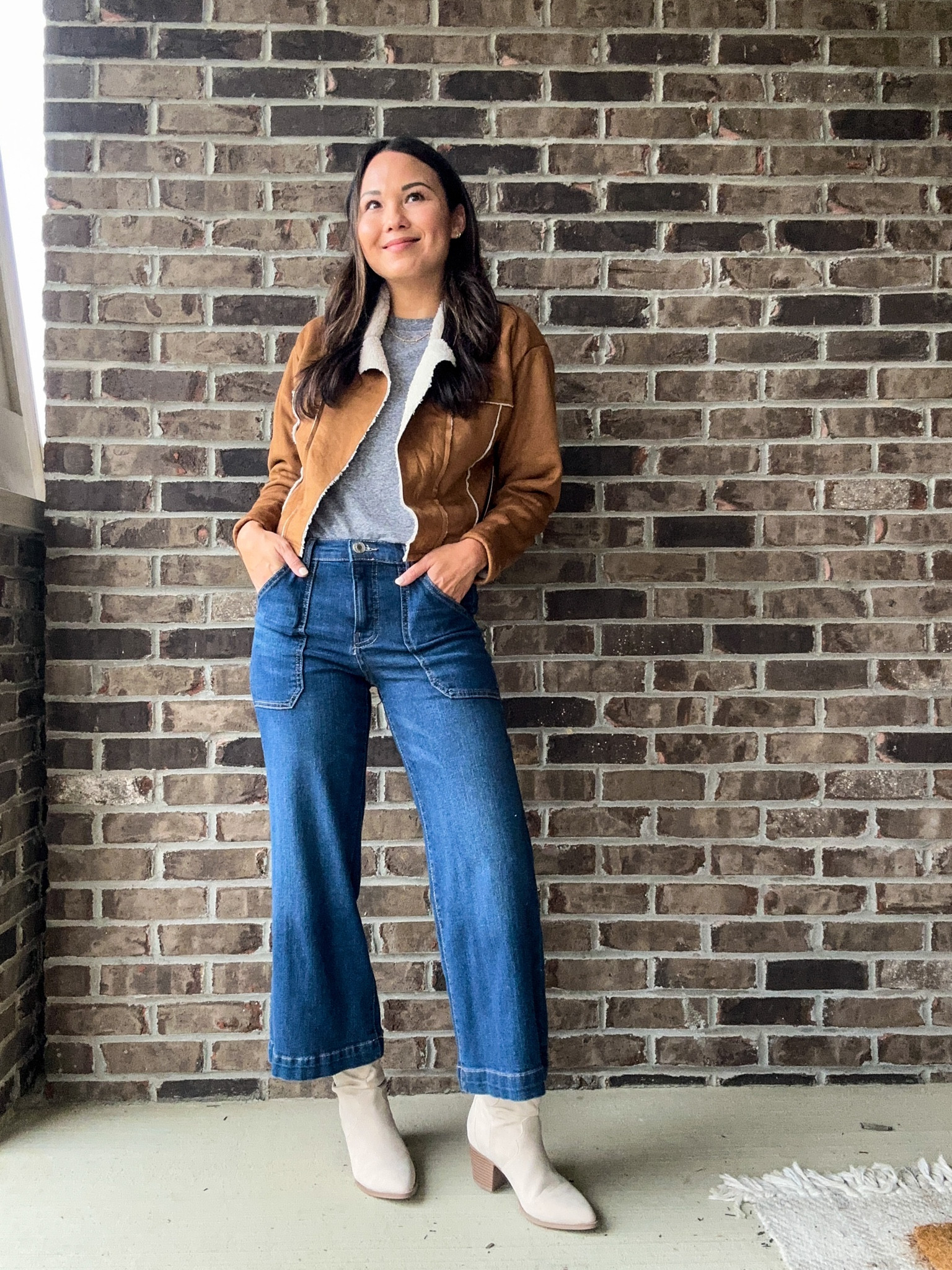 Fall fashion with  @walmartfashion #walmartpartner #walmartfashion boots, jacket, wide leg jeans, and more!

#LTKSeasonal #LTKstyletip #LTKshoecrush