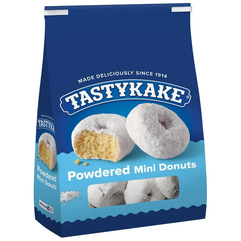 Tastykake Powdered Sugar Mini Donuts, 10 oz Bag, Shelf-Stable | Walmart (US)