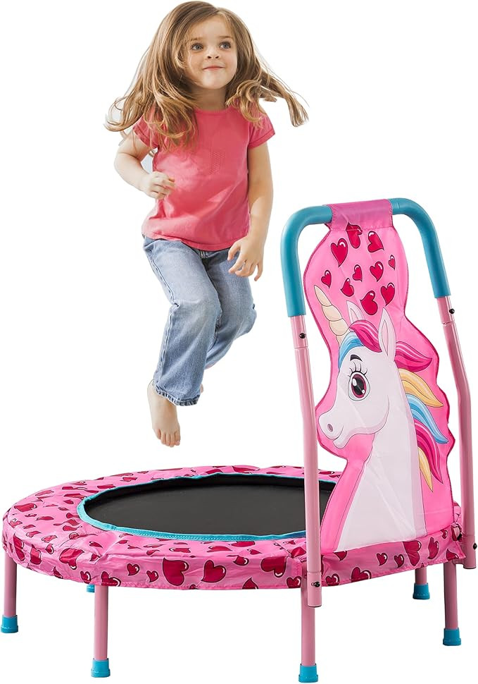 36" Trampoline with No-Gap Design, Mini Trampoline for Kids, 3FT Indoor/Outdoor Rebounder with Ha... | Amazon (US)