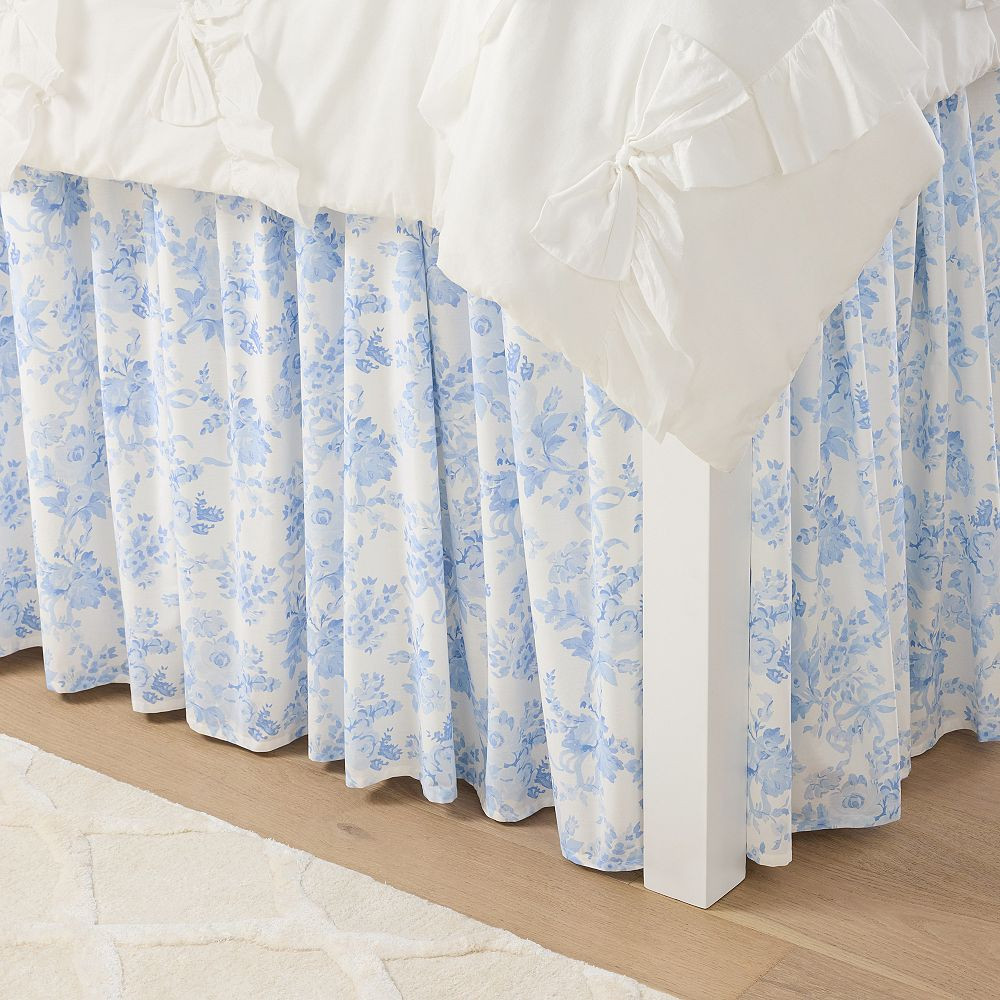 LoveShackFancy Damask Vaulted Bed Skirt | Pottery Barn Teen