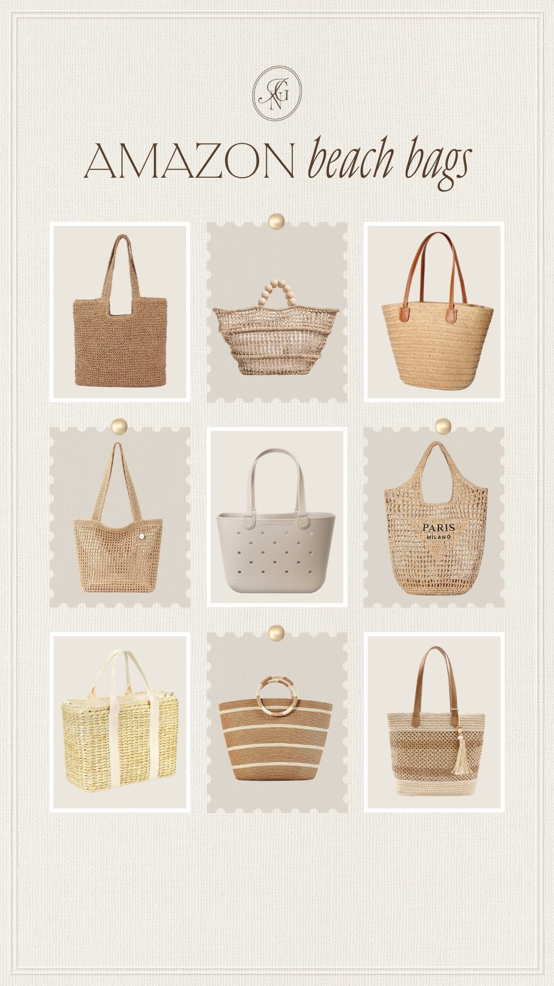 These Amazon beach bags are perfect for any summer outing! Stylish and practical. Carry everything you need for beach days, pool days and summer errands. ☀️

#amazonfinds #beachbag #summerstyle #beachessentials #pooldayready #wovenbags #summeraccessories #vacationstyle #affordablefashion #ltkstyle 

 

#LTKootd #LTKmomlife #LTKSwim