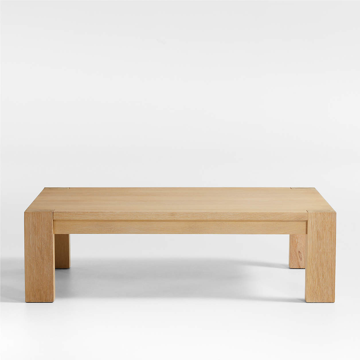 Terra 54" Light Brown Oak Wood Coffee Table + Reviews | Crate & Barrel | Crate & Barrel