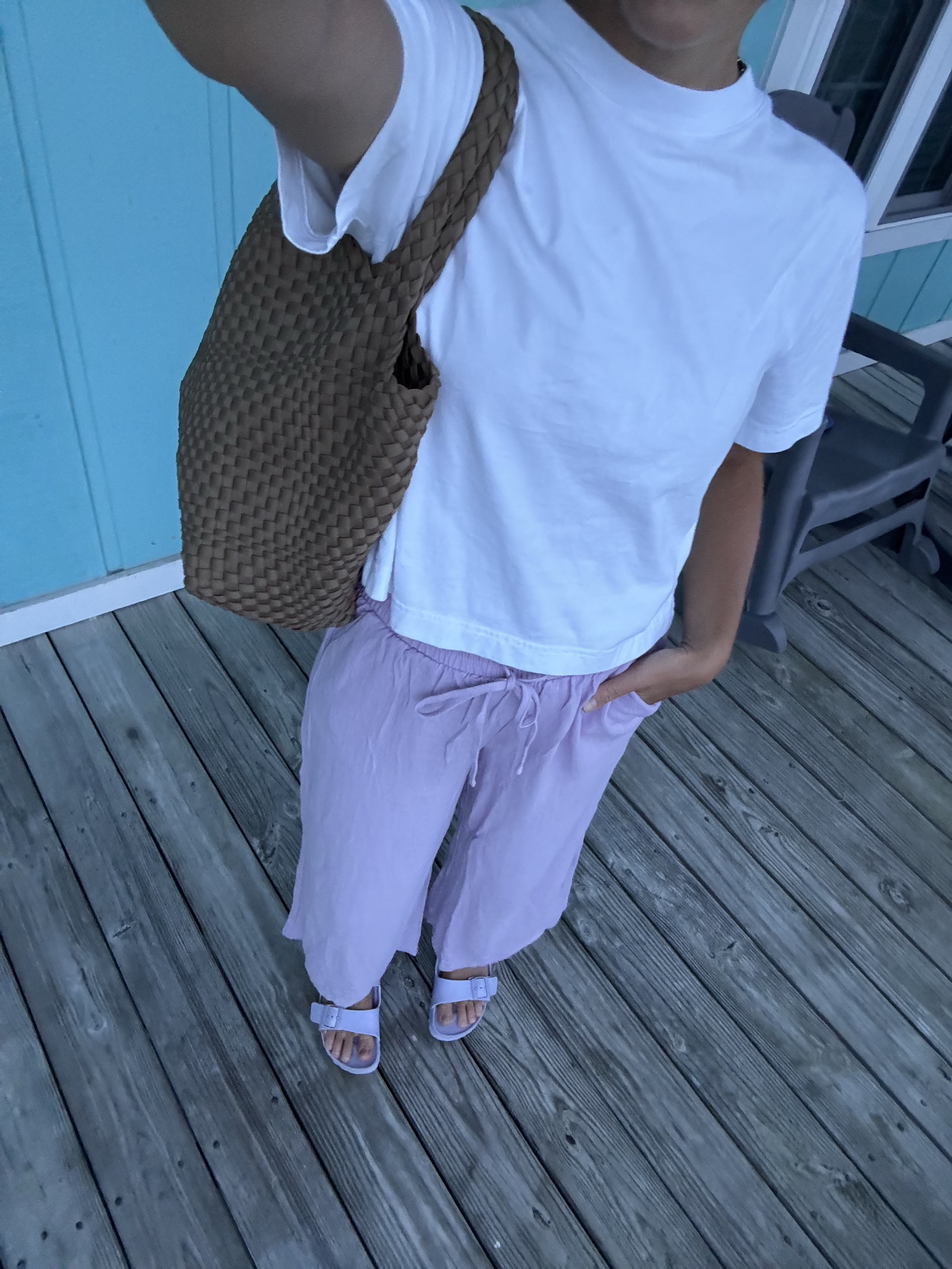 Linen pants white t-shirt 

#LTKSeasonal #LTKFindsUnder50 #LTKFindsUnder100