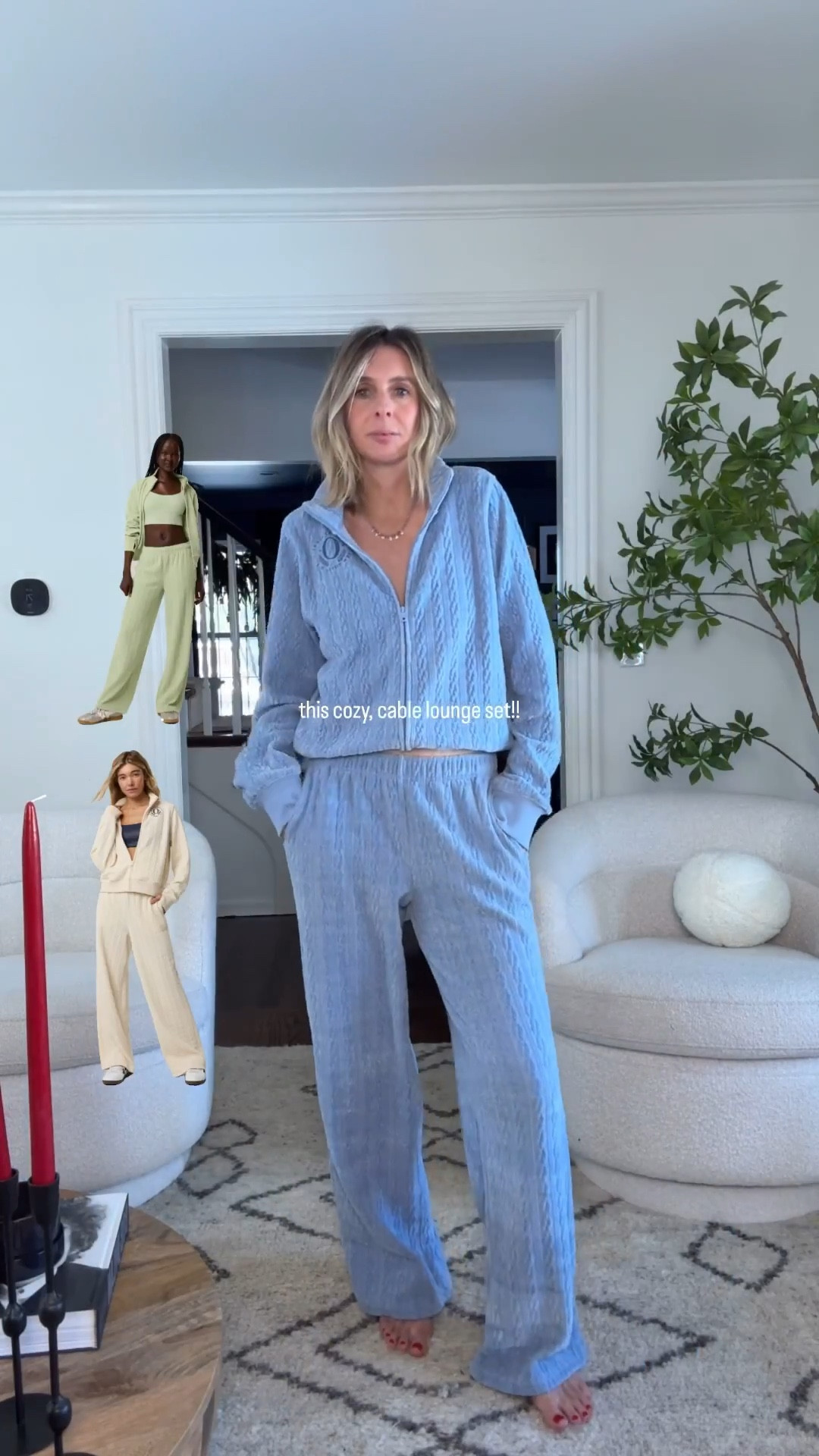 AERIE with another insane drop. this cozy, textured cable set is THE coolest! wear it open, half zipped or allll the way up. 

thumbholes. super soft. coolest texture. lounge, or live in this set! wearing the small pants and a medium in the top. 


#LTKootd #LTKgrwm #LTKActive