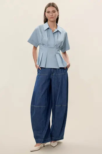 Aisley Poplin Blouse | Nordstrom