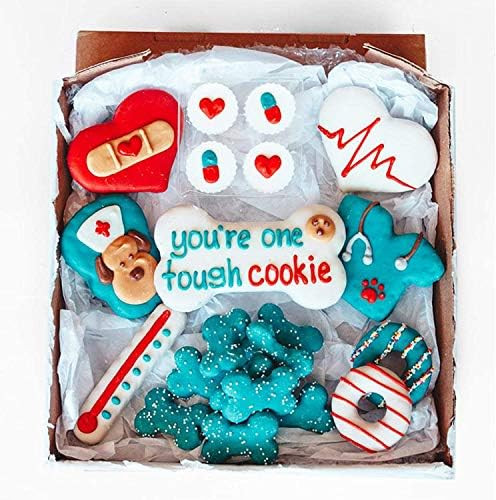 W\u00fcfers Get Well Soon Dog Cookie Box | Handmade Hand-Decorated Dog Treats | Dog Gift Box Made... | Amazon (US)