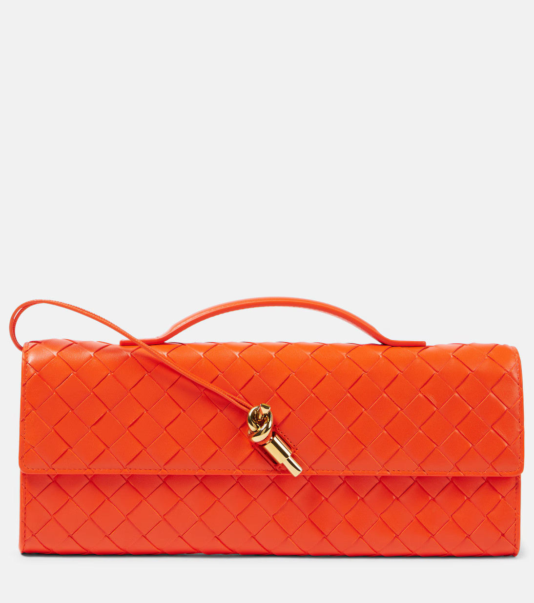 Andiamo Intrecciato leather clutch | Mytheresa (US/CA)