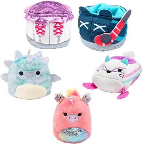 Squishville by Squishmallows Mini 2" Plush 5pc Value Playset - Amazon Exclusive - On Ice Set w/ 2... | Amazon (US)