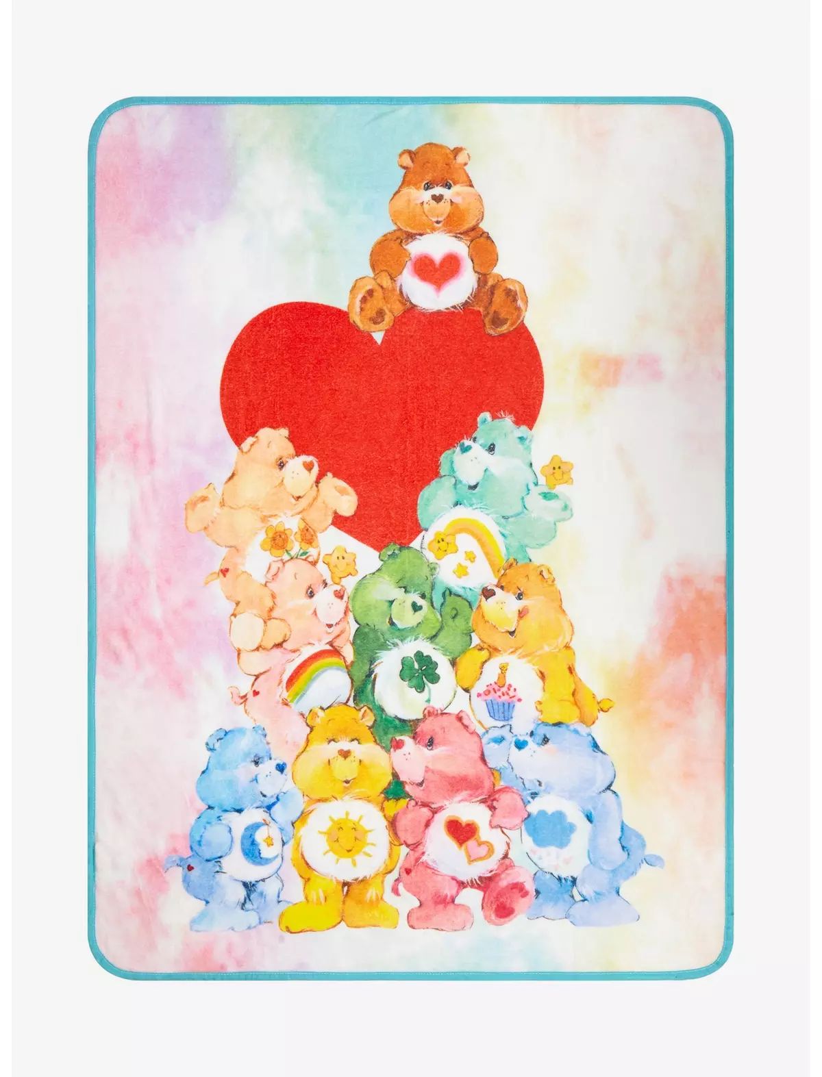 Care Bears Heart Watercolor Throw Blanket | Hot Topic