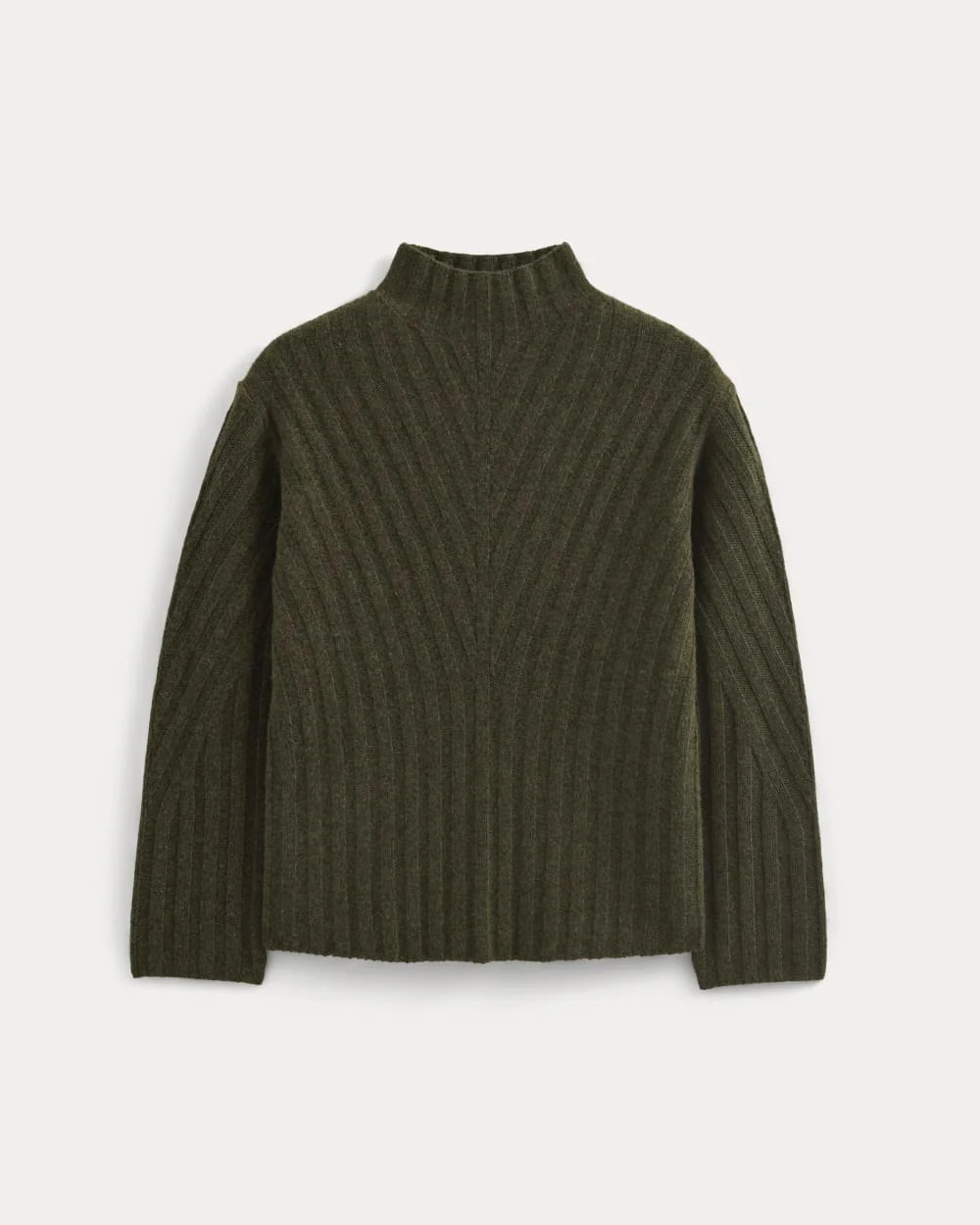Funnel-Neck Sweater in Wool Cashmere | Heather Beech | Everlane