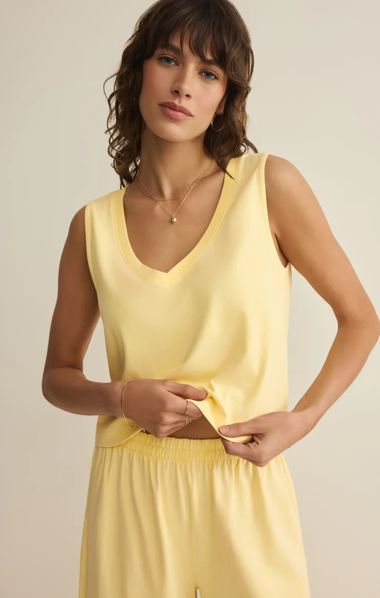 Sloane V-Neck Cotton Jersey Tank | Z Supply