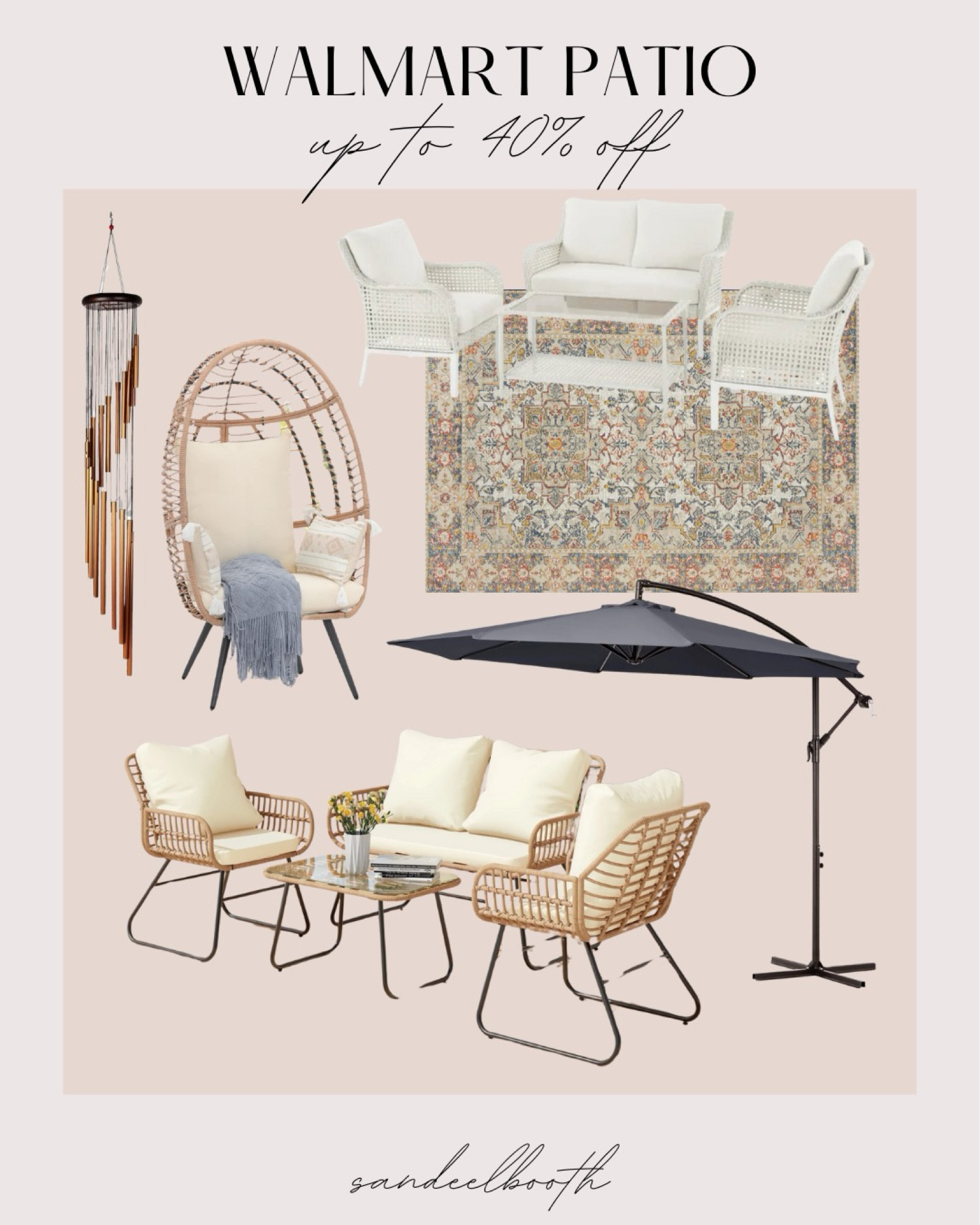 Walmart patio inspo✨ Up to 40% off!

Walmart patio - Outdoor furniture - Home finds - Patio set - Outdoor umbrella - Patio chairs - Outdoor rug - Summer patio decor - Walmart sale 

#LTKHome #LTKSummerSales #LTKStyleTip