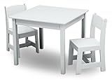 Delta Children MySize Kids Wood Table and Chair Set (2 Chairs Included) - Ideal for Arts & Crafts... | Amazon (US)