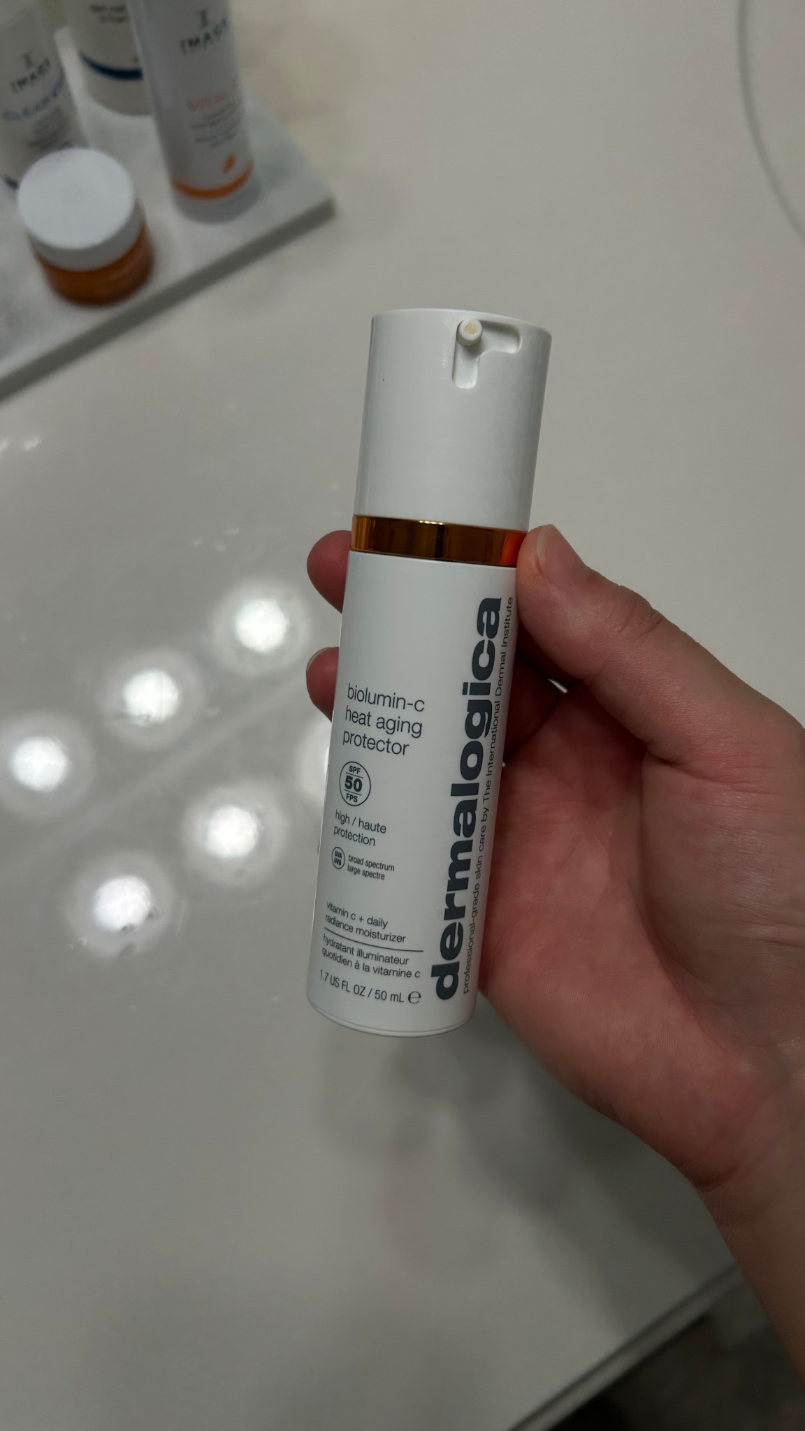 Such a good SPF with added benefits on the vitamin C!! Lightweight and doesn’t leave a cast! 

