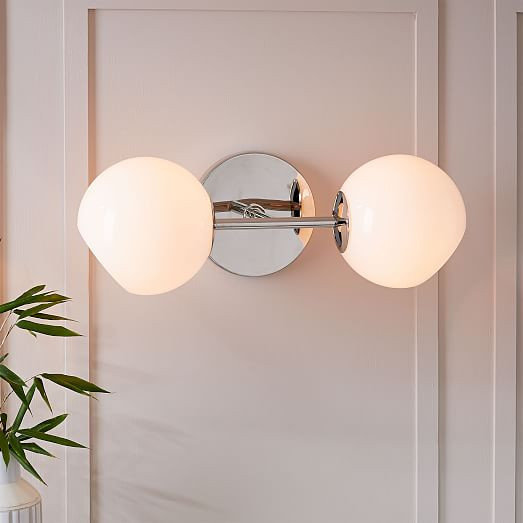Staggered Glass Sconce - Double | West Elm (US)