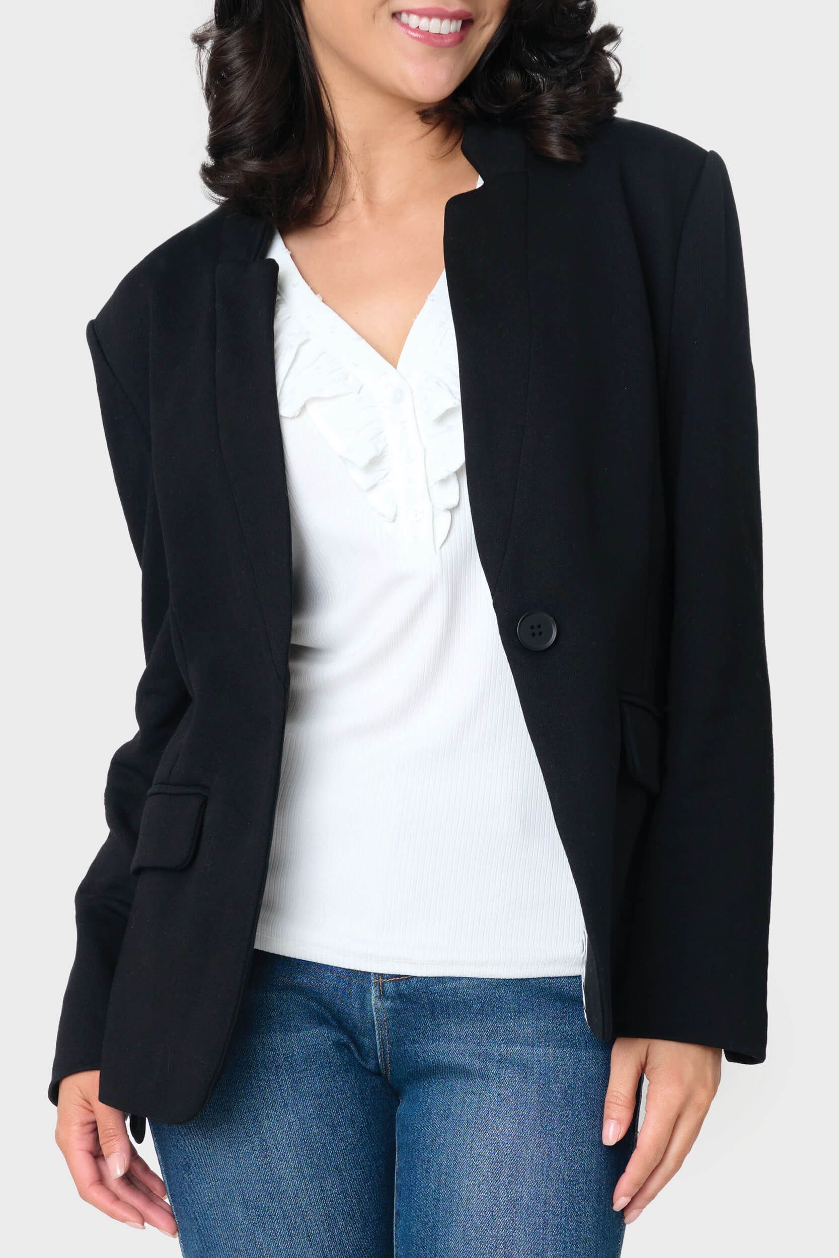 Notch Collar Blazer | Gibson