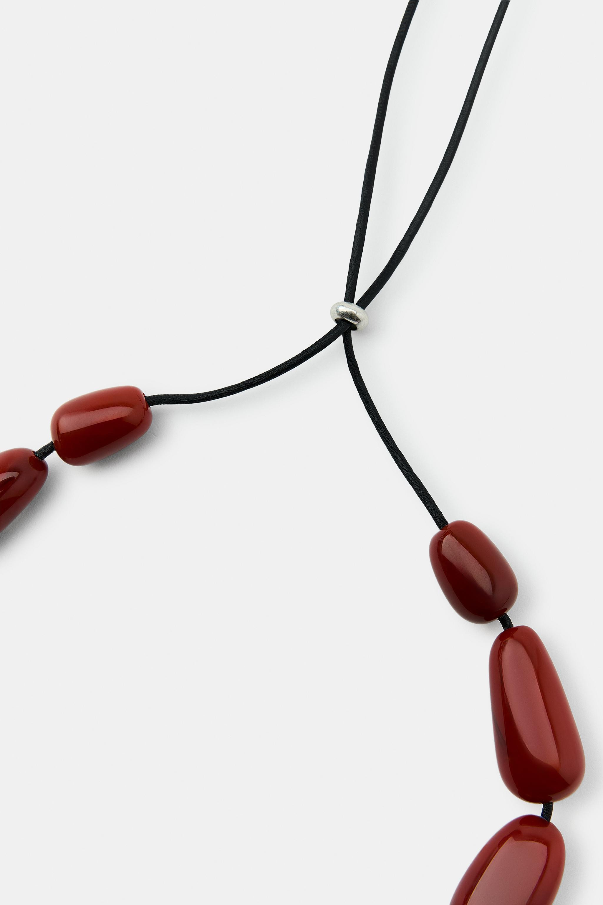 RESIN MIX BALL NECKLACE | Zara US