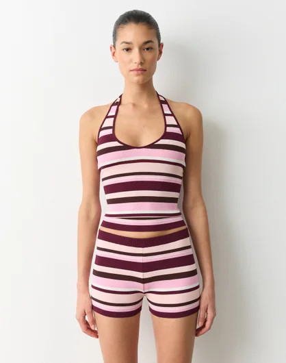 Stripe Knit Halter Top | Glassons (Australia)