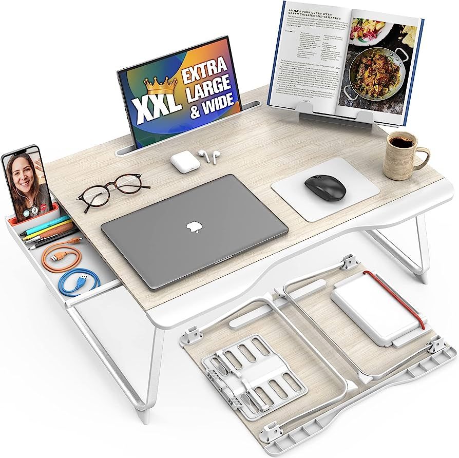 Cooper Mega Table XXL Extra Large Lap Desk for Bed | Laptop Table, Portable Desk, Bed Laptop Desk... | Amazon (US)