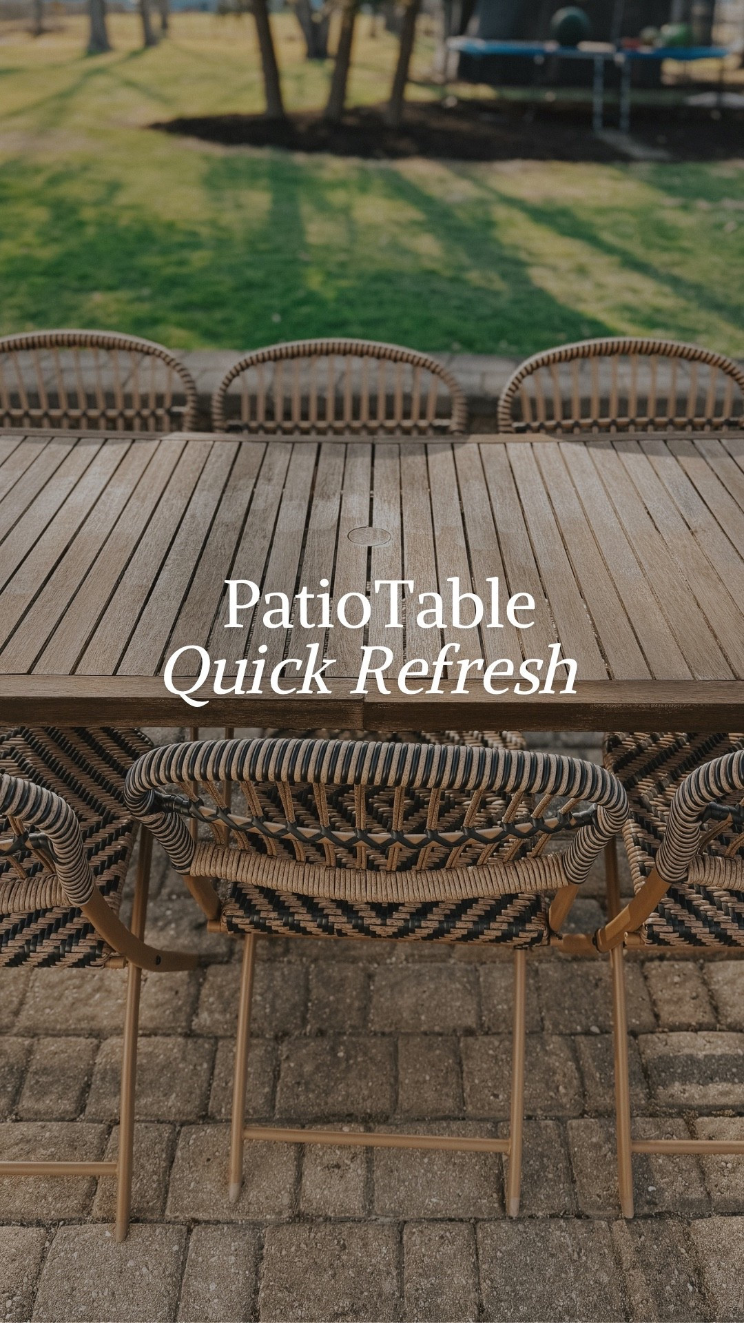 The easiest way to refresh your outdoor furniture and reseal it! This Antique Wax made it look brand new again! 