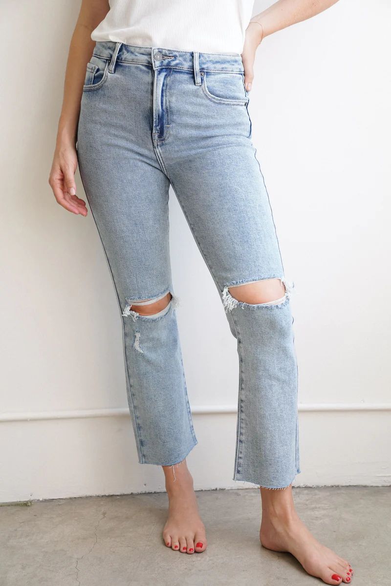 Kate Crop Boot Cut Jeans | Carly Jean Los Angeles