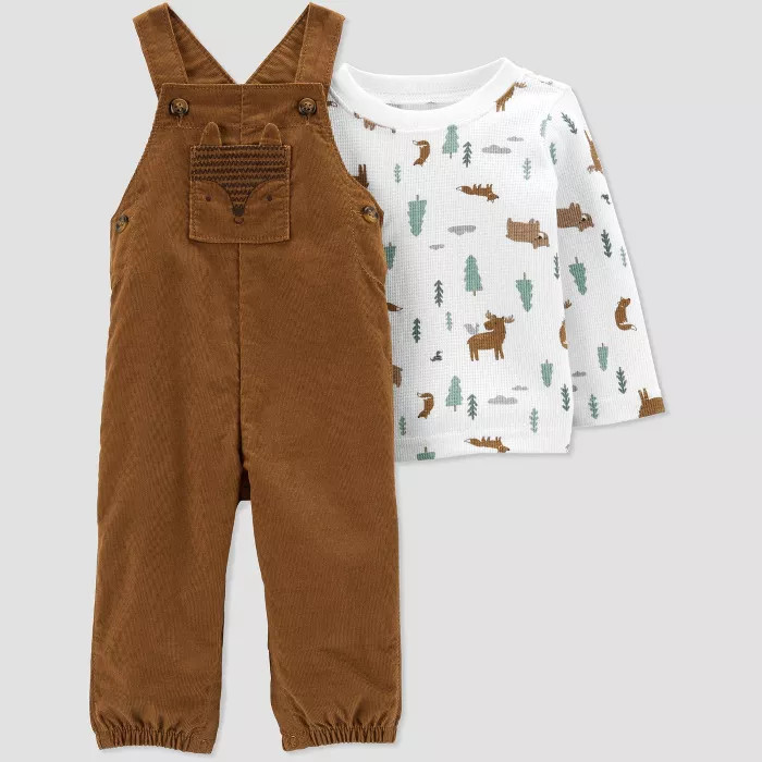 Baby Boys' Fox Top & Bottom Set - Just One You® made by carter's Brown | Target