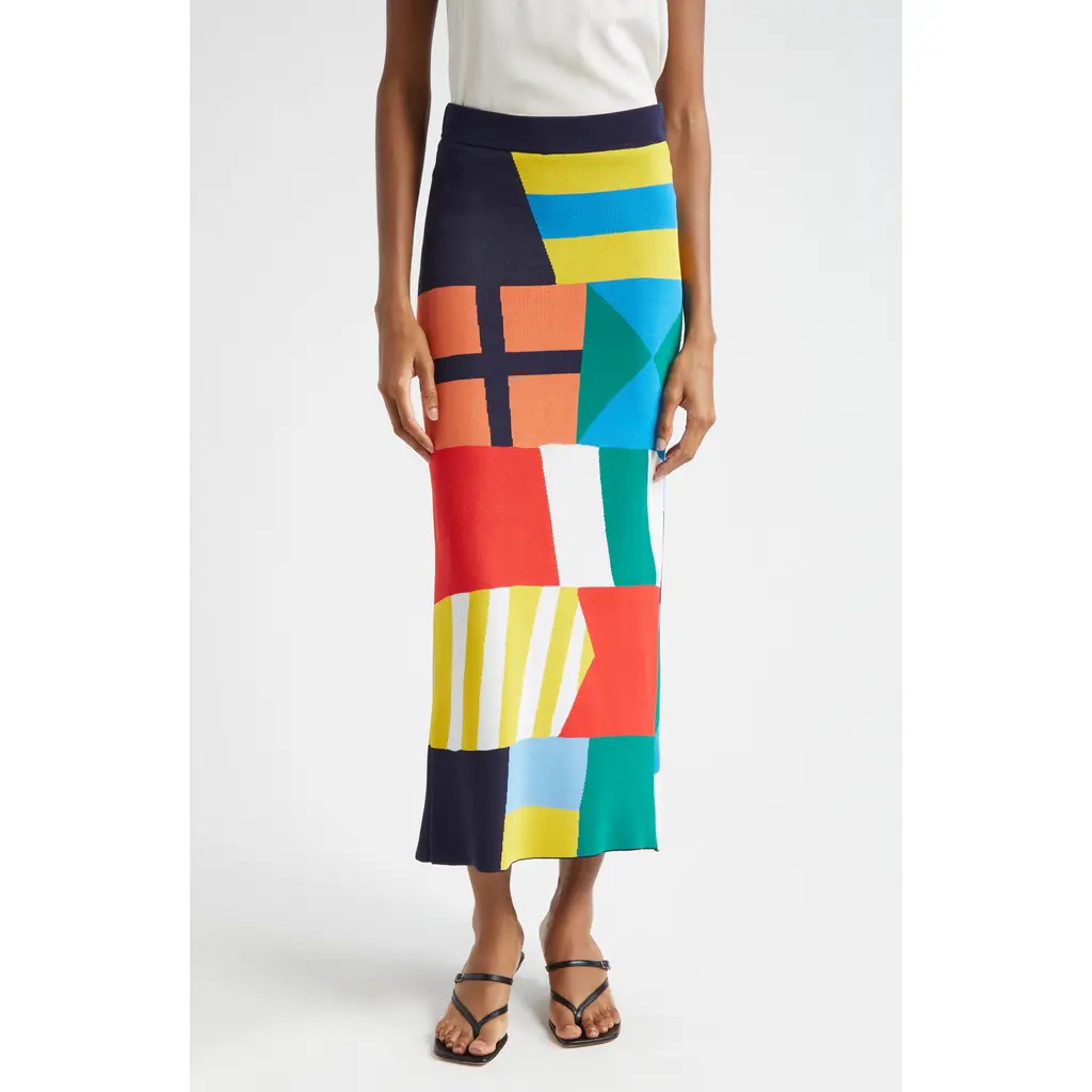 STAUD Karina Knit Skirt in Sails Up at Nordstrom, Size Small | Nordstrom