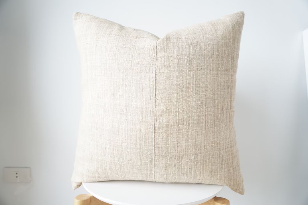 Beige Striped Pillow, neutral Pillow, farmhouse Pillow, Modern bohemian, Modern boho, Lumbar Thro... | Etsy (US)