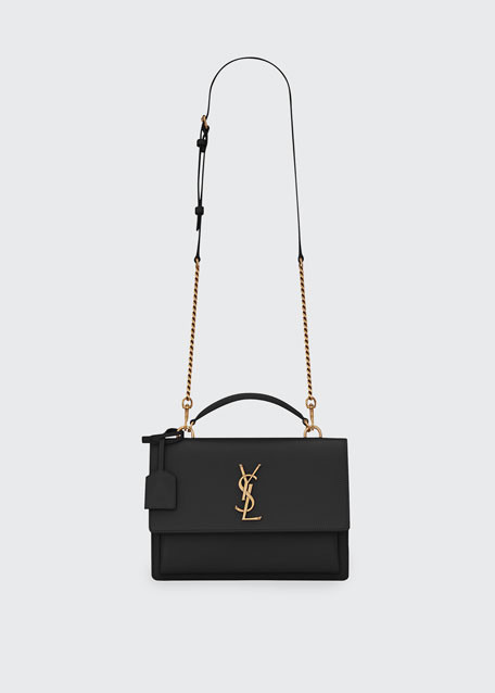 Saint Laurent Sunset Medium YSL Monogram Aspen Crossbody Bag | Bergdorf Goodman