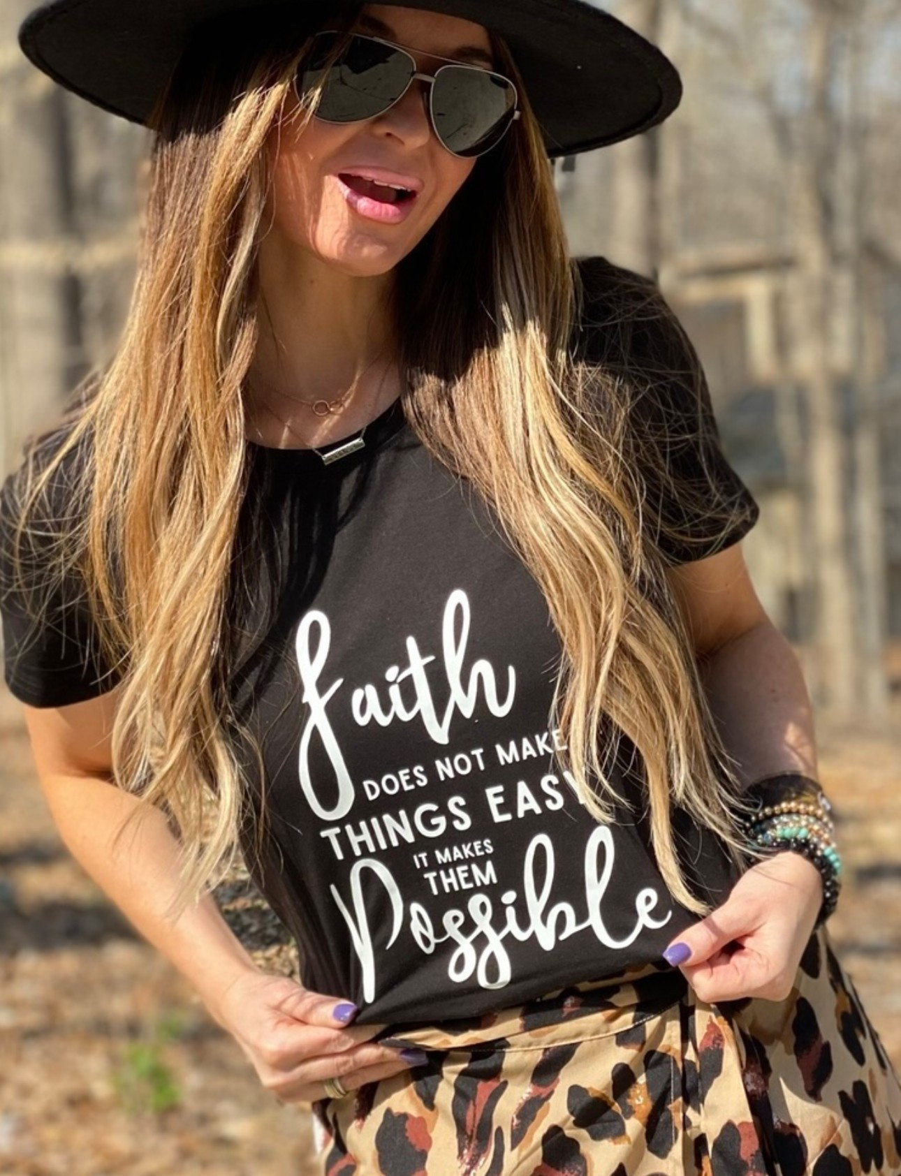 Faith doesn’t make things easy, it makes them possible 🖤

#LTKStyleTip #LTKGiftGuide #LTKOver40