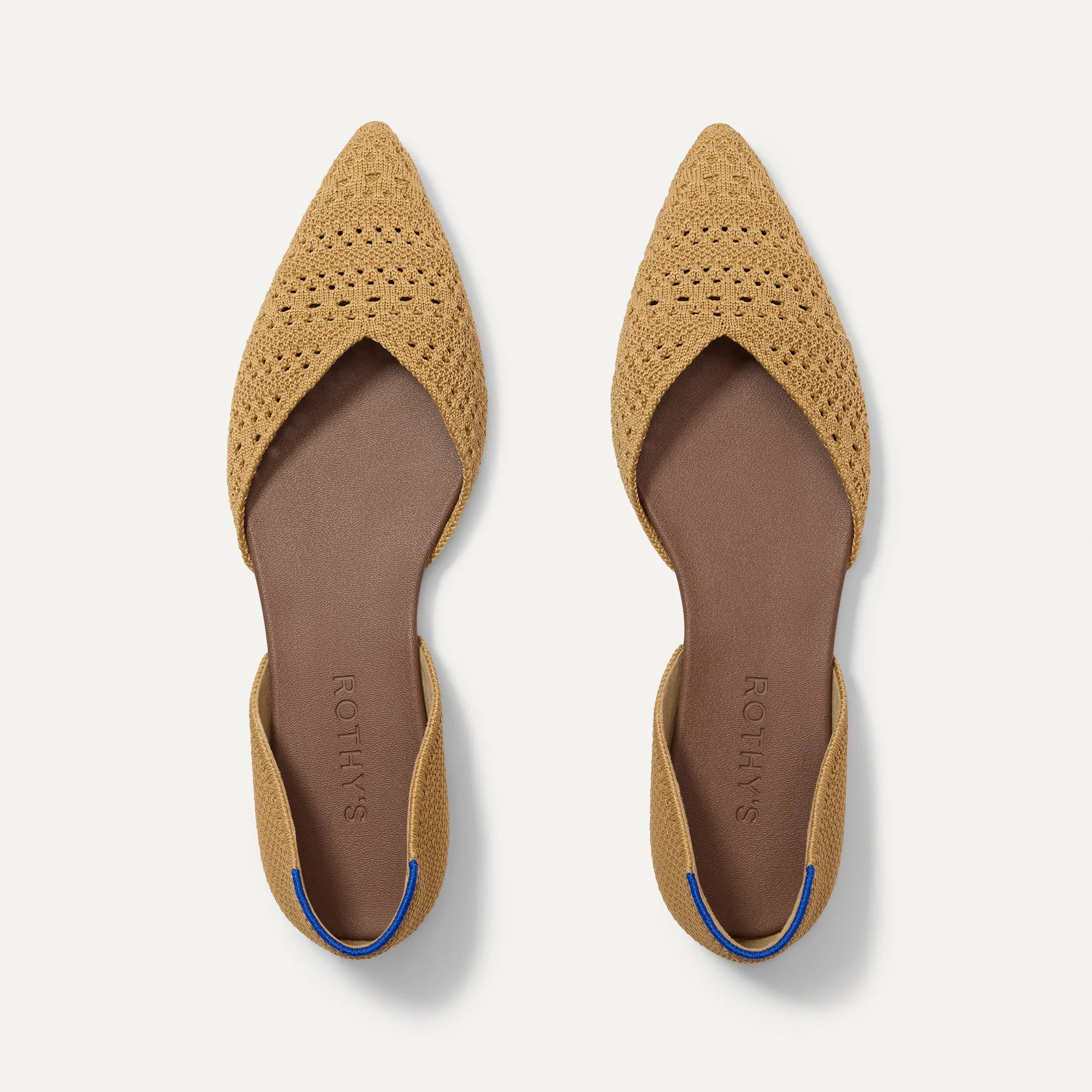 The D'Orsay Point in Camel Crochet | Flats | Rothy's | Rothy's