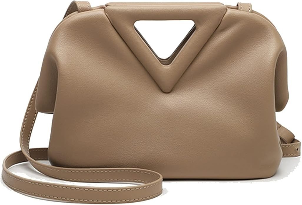 Women's Shoulder Handbags,Leather Cream Purses Dumpling Bag,Crossbody Evening Bags Soft,for Party... | Amazon (US)