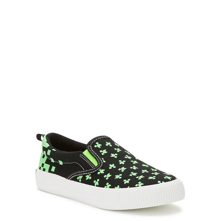 Minecraft Little & Big Boys Canvas Slip-on Sneakers | Walmart (US)