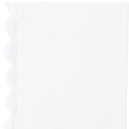 Emma Scalloped Edge Drapery Panels Set of 2 - White | Ballard Designs, Inc.