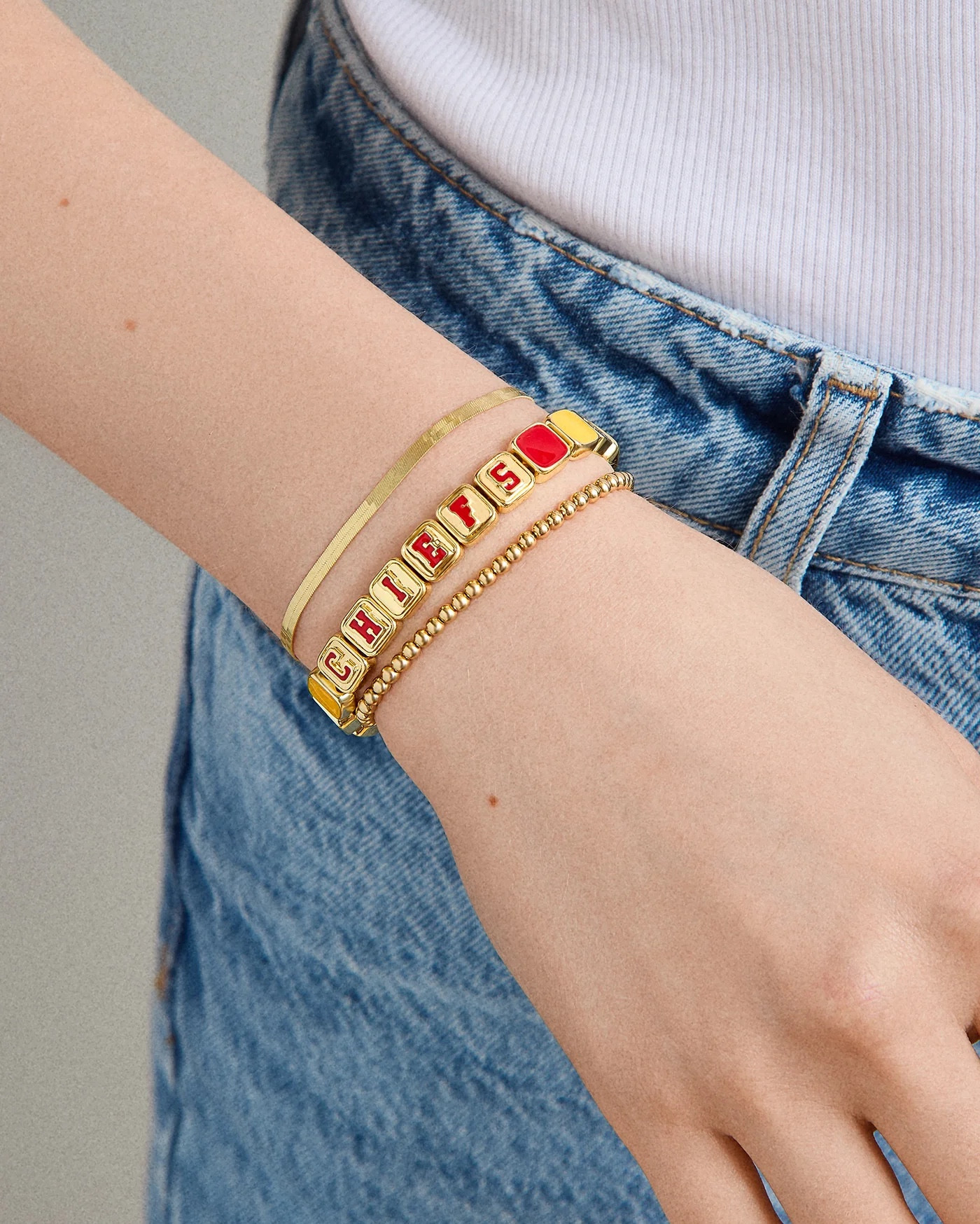 KC Chiefs Charm Style Bracelet. 

#Superbowl #FootballJewelry

#LTKWatchNow #LTKStyleTip #LTKFindsUnder50