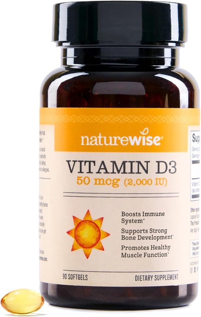 NatureWise Vitamin D3 2000iu (50 mcg) 90-Day Supply for Immune Support, Healthy Muscle Function, ... | Amazon (US)