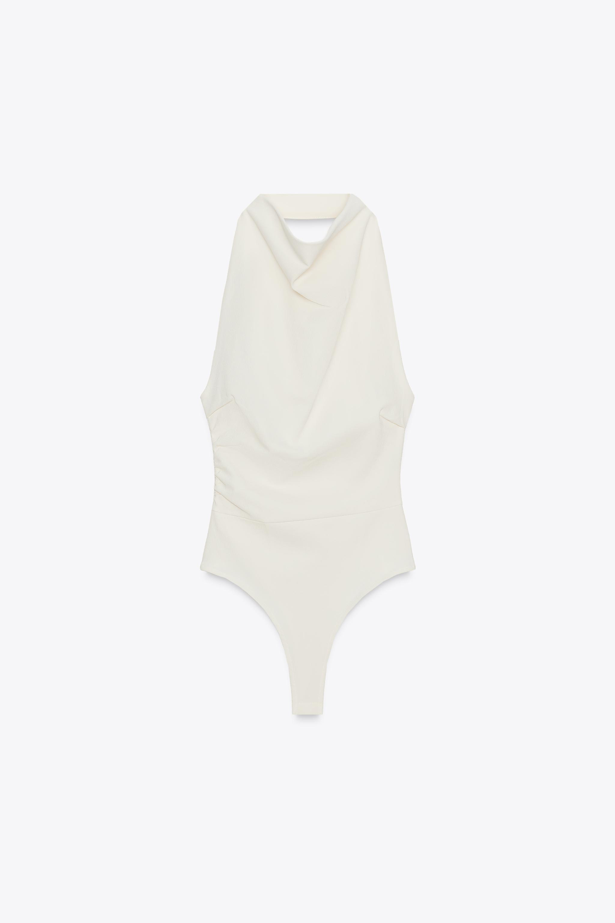 OPEN BACK HALTER BODYSUIT | Zara UK