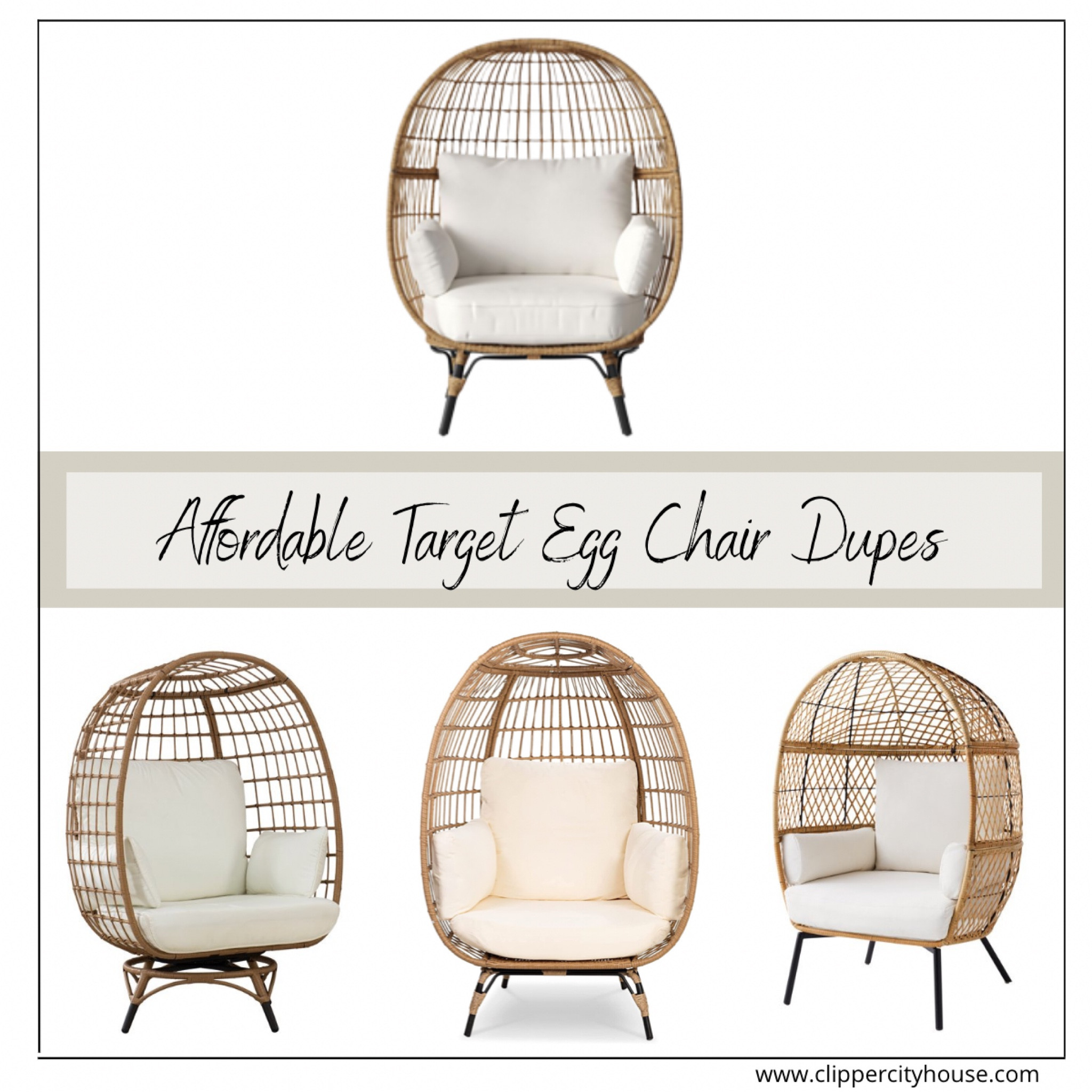 Target egg chair dupe round up!

Affordable egg chairs, budget egg chairs, cheap egg chairs, neutral egg chair, outdoor egg chair, indoor egg chair, patio furniture, coastal patio furniture 

#LTKhome #LTKHalloween #LTKSeasonal