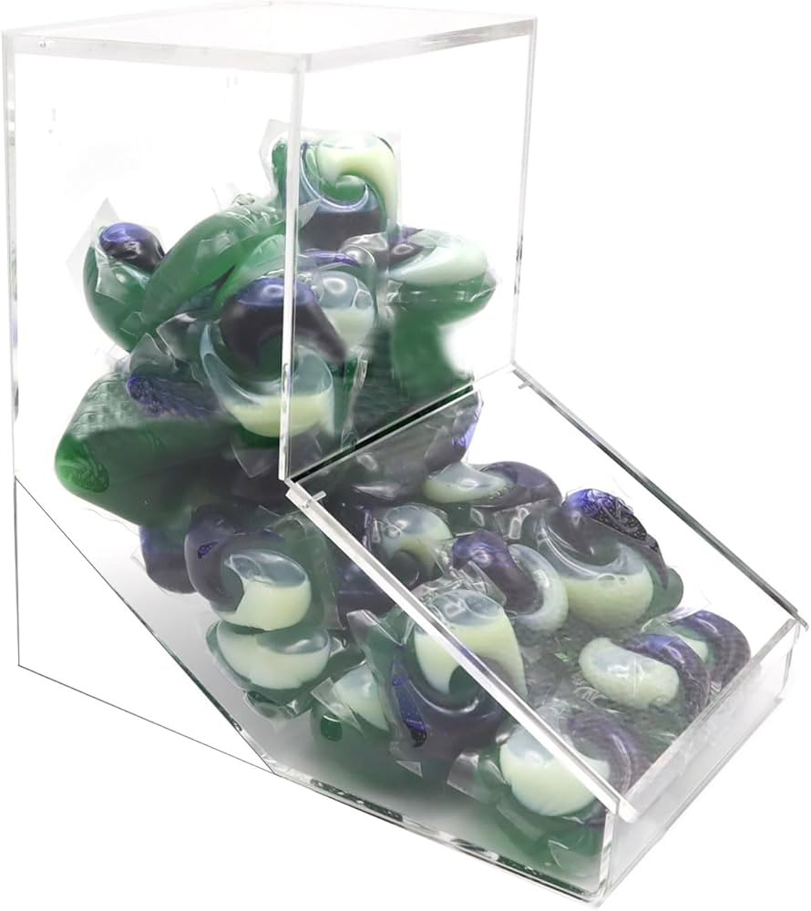 Laundry Pods Dispenser,Acrylic Candy Dispenser with Lids,Clear Dishwasher Pods Container,Laundry ... | Amazon (US)