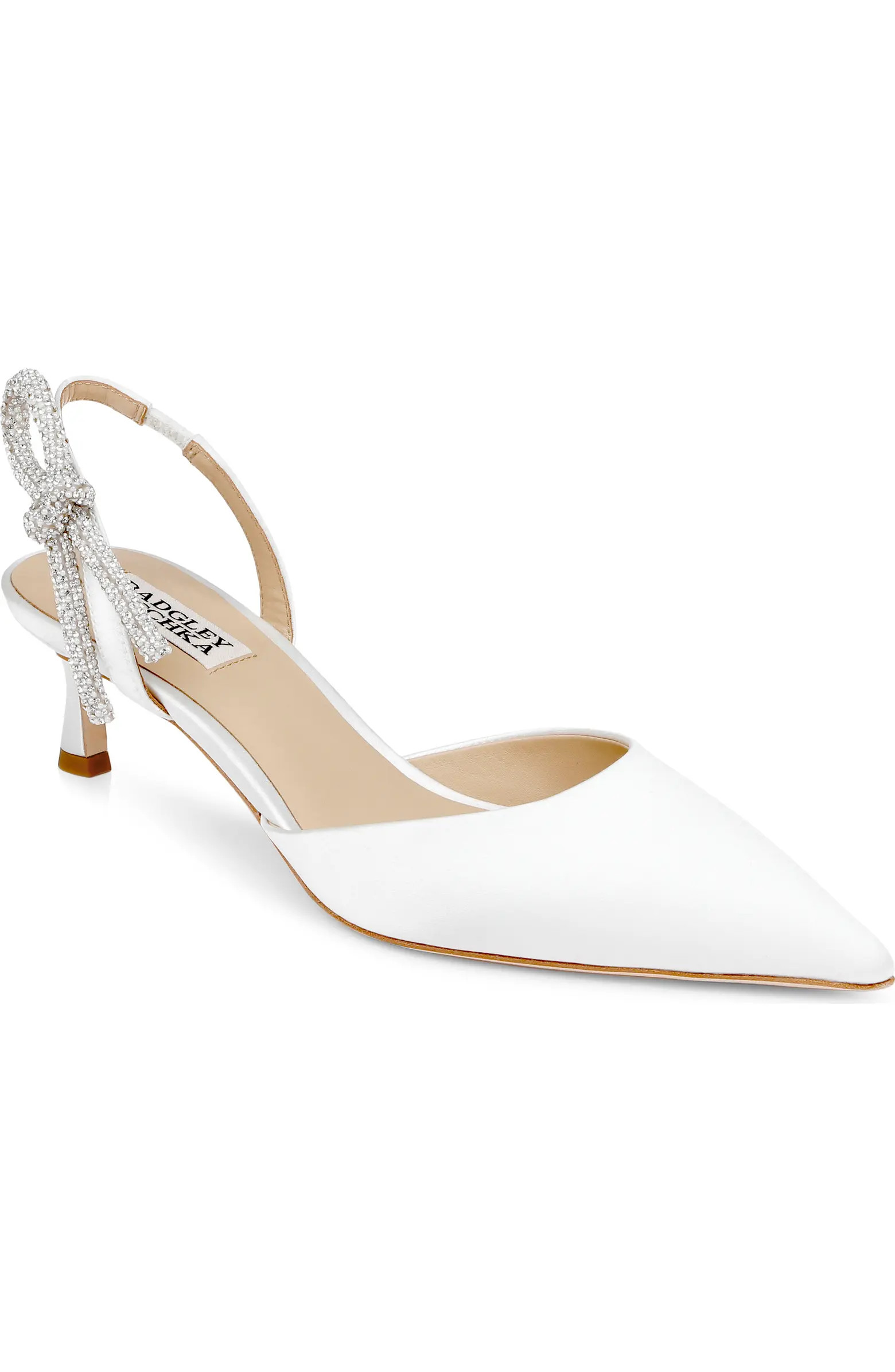 Gentry Slingback Pointed Toe Kitten Heel Pump (Women) | Nordstrom