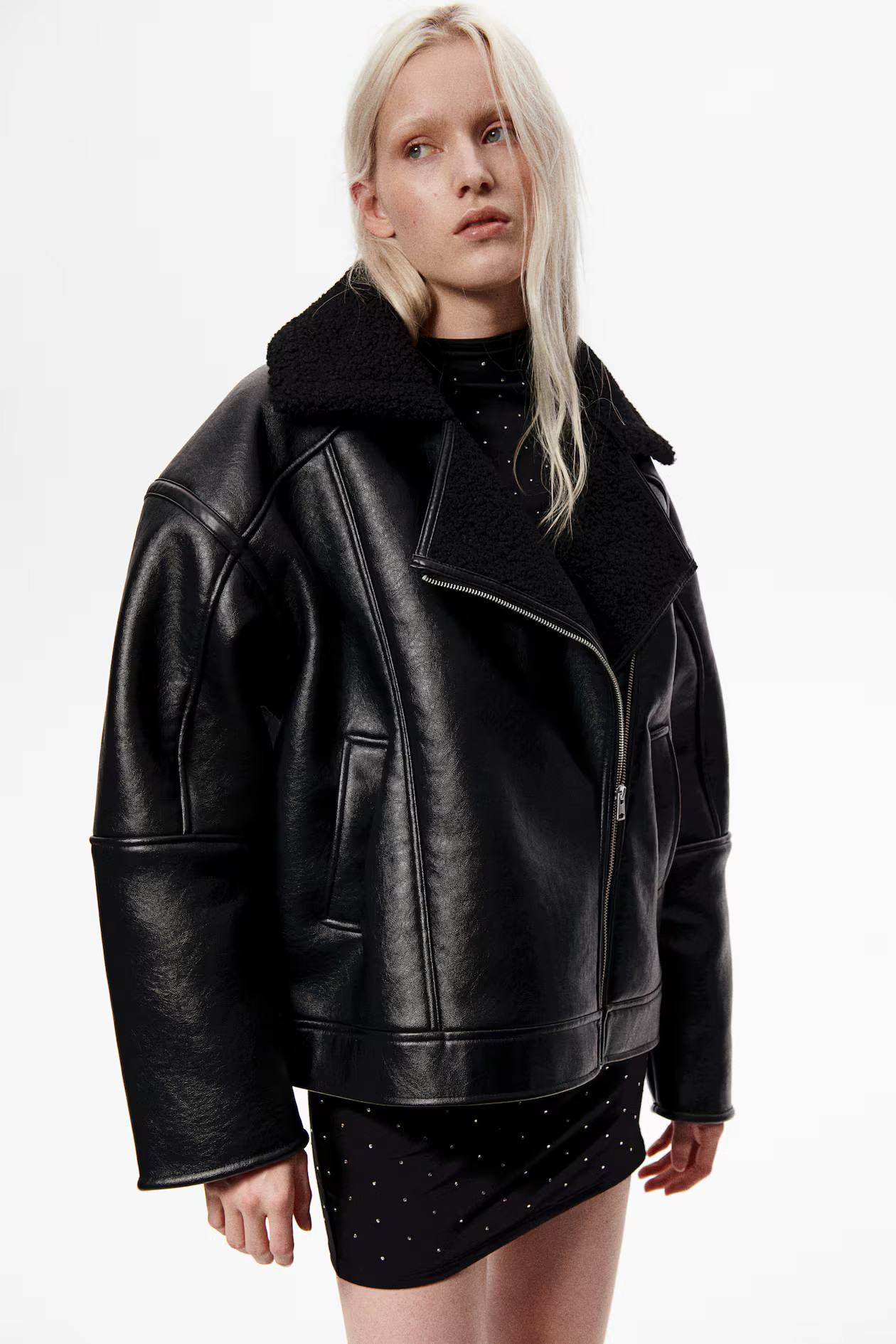 Double-faced biker jacket | H&M (UK, MY, IN, SG, PH, TW, HK)