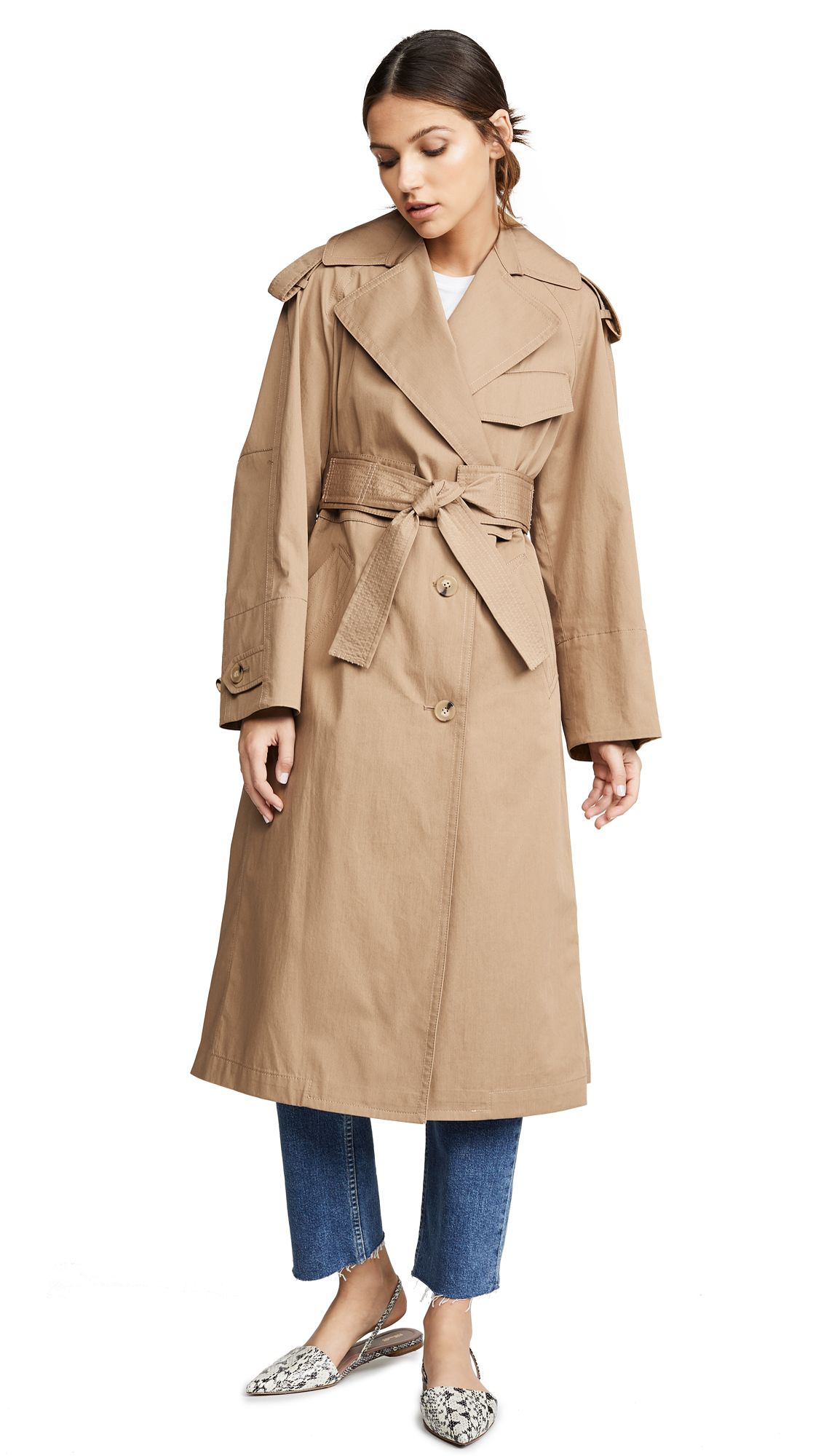 Vince Cotton Trench Coat | Shopbop