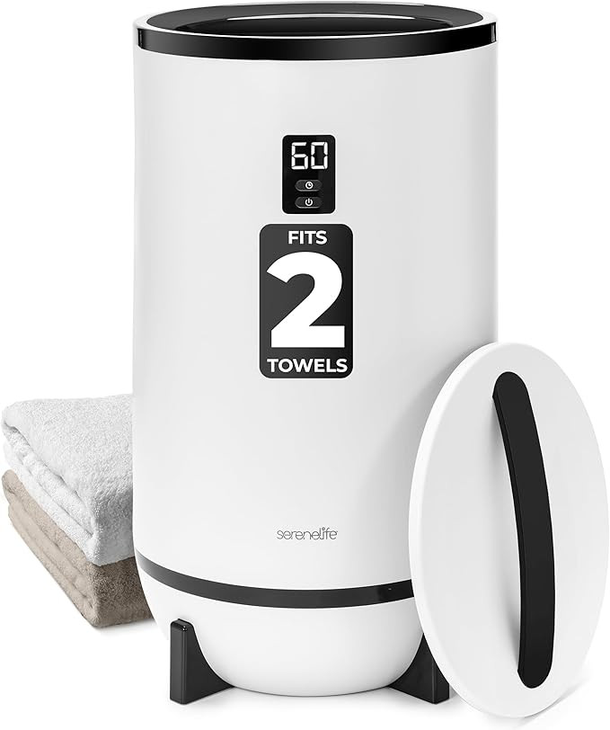 SereneLife Towel Warmer Bucket Style – Portable Blanket Heater for Spa and Bathroom, Large Capa... | Amazon (US)