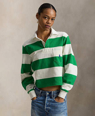 Women's Wide Stripe Rugby Shirt | Macy's