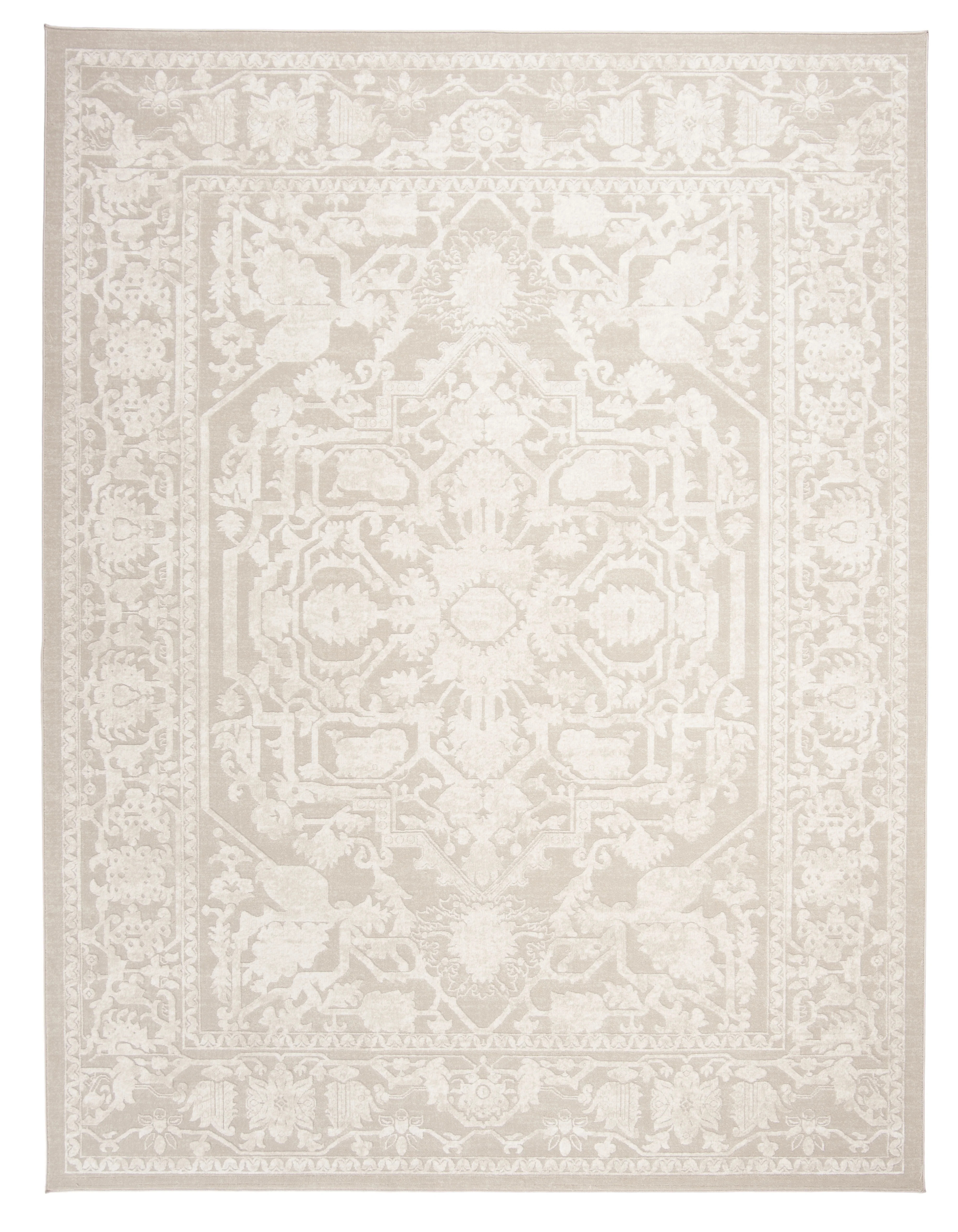 SAFAVIEH Reflection Christy Floral Bordered Area Rug, Cream/Ivory, 9' x 12' | Walmart (US)
