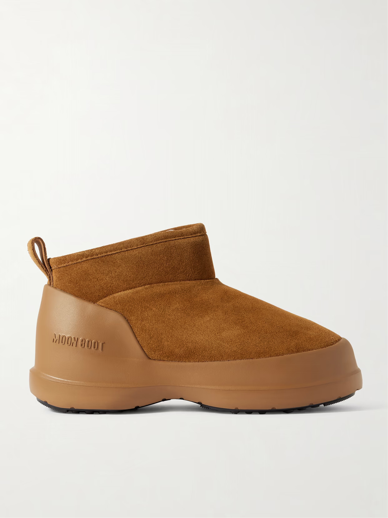Moon Boot - Luna Low Suede Boots - Brown | NET-A-PORTER (US)