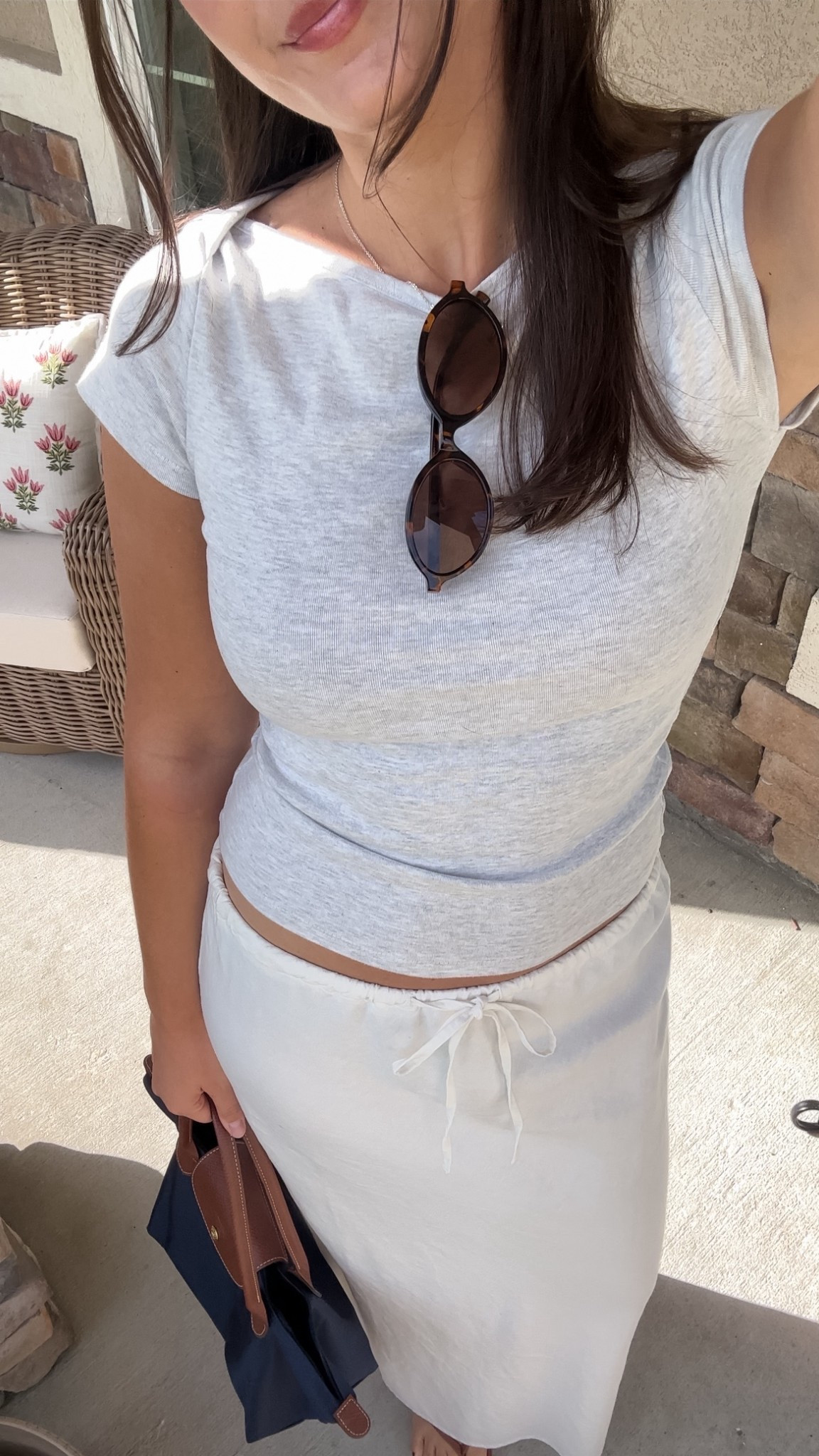 casual ootd! skirt is from gap last year - linked similar! wearing size small top and skirt 

#LTKootd