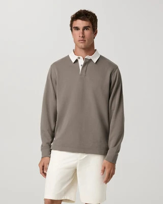 Vuori Long Sleeve Cypress Rugby | Navy | Medium | Vuori Clothing (US & Canada)